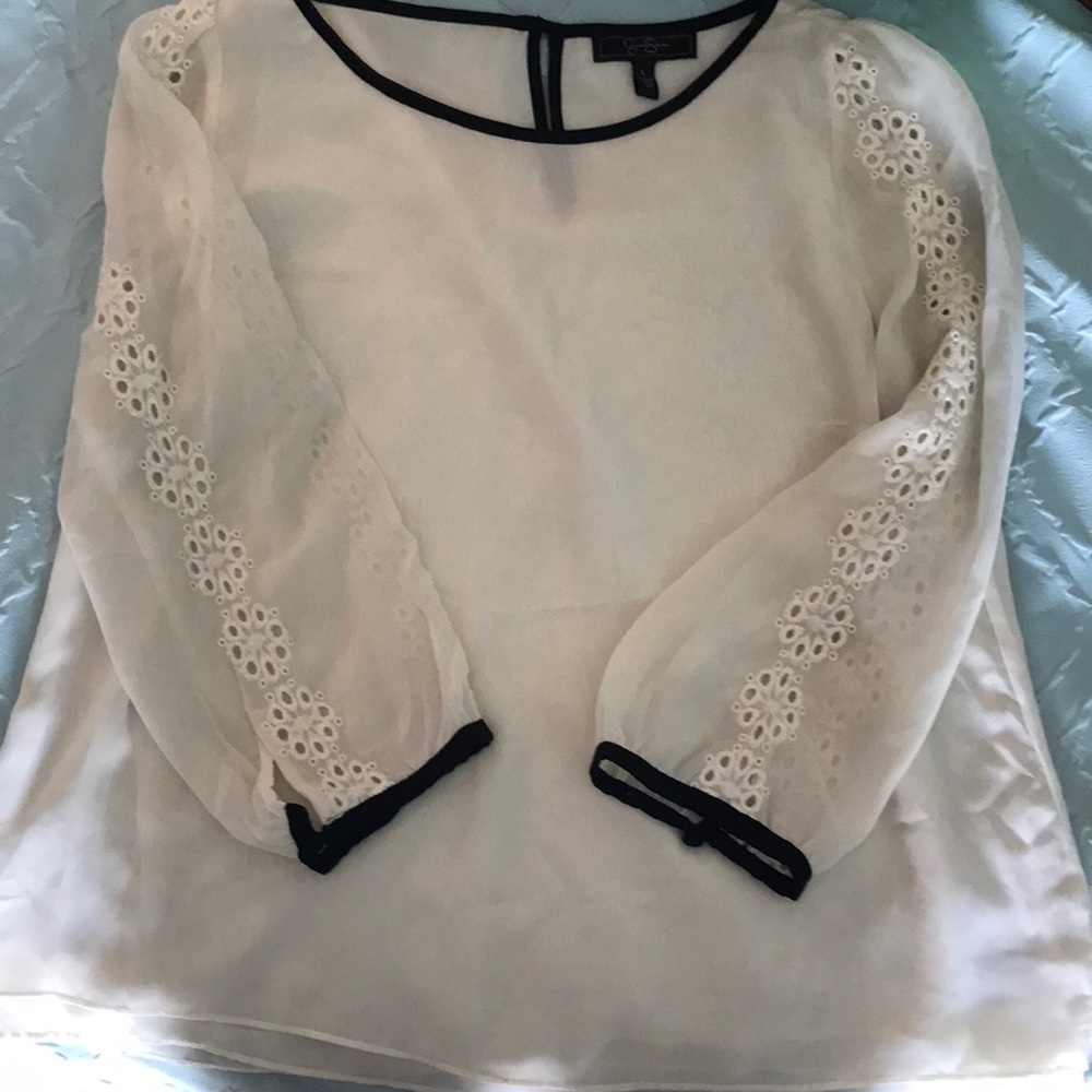 Jessica simpson sheer blouse